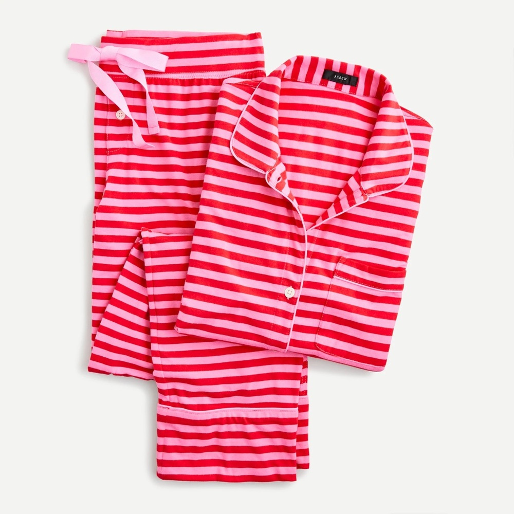 J.Crew Dreamy Cotton Striped Pajama Set